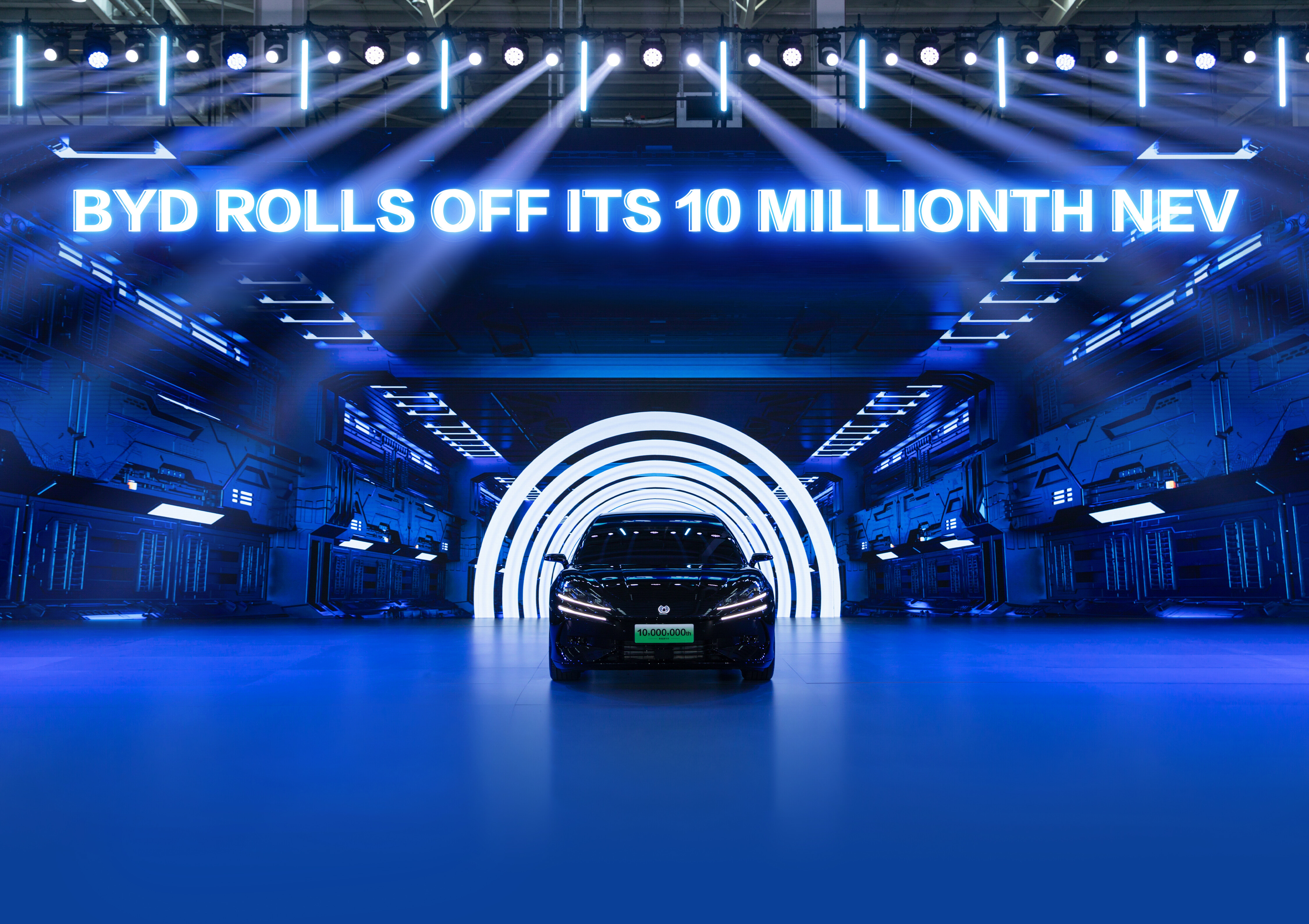 BYD Marks 30th Anniversary with Roll-off of 10 Millionth NEV
